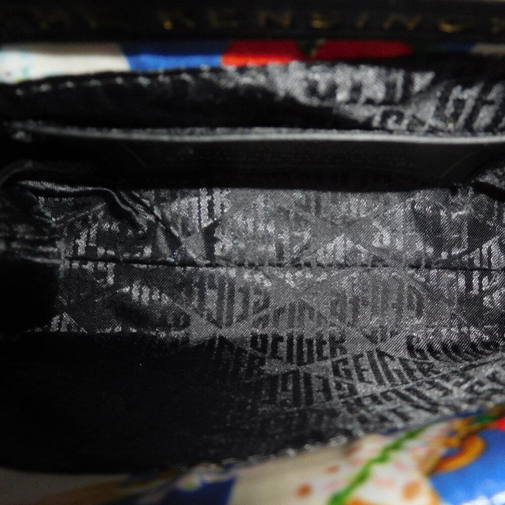 Kurt Geiger Mini Kensington Blue/Pink Fabric W/Crystal Embellished Crossbody NWT - Picture 8 of 9